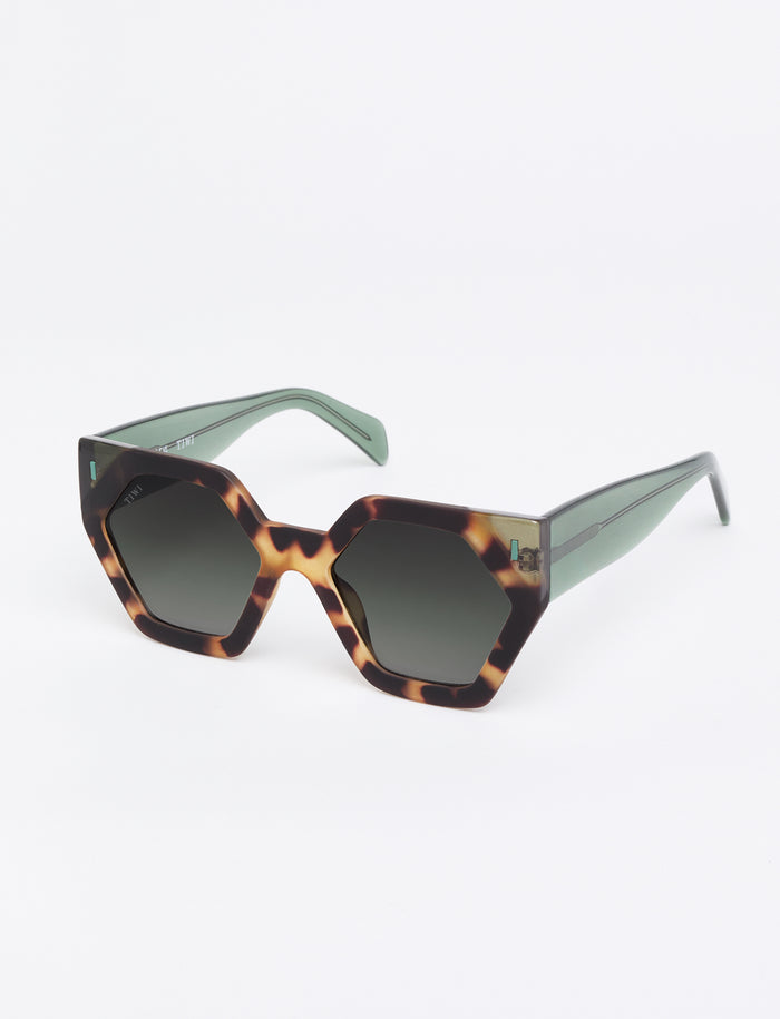 tiwi HEXAGON I Bicolor Green Tortoise / Shiny Green Envío gratis