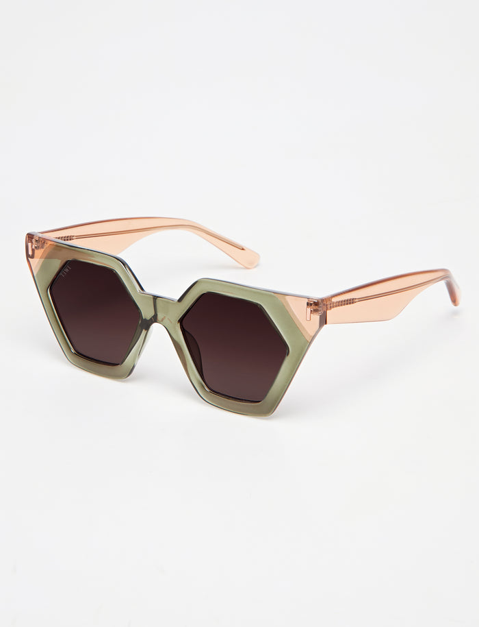 tiwi HEXAGON II Bicolor Shiny Green / Pink En línea