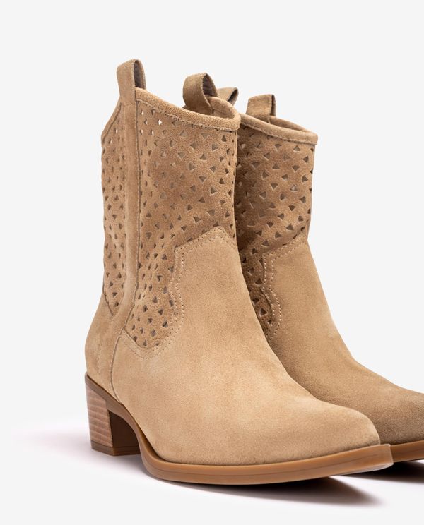 unisa Botín cowboy con picados Rebajas top