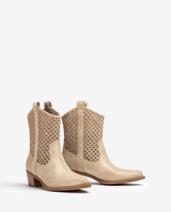unisa Botín cowboy con picados Oferta especial