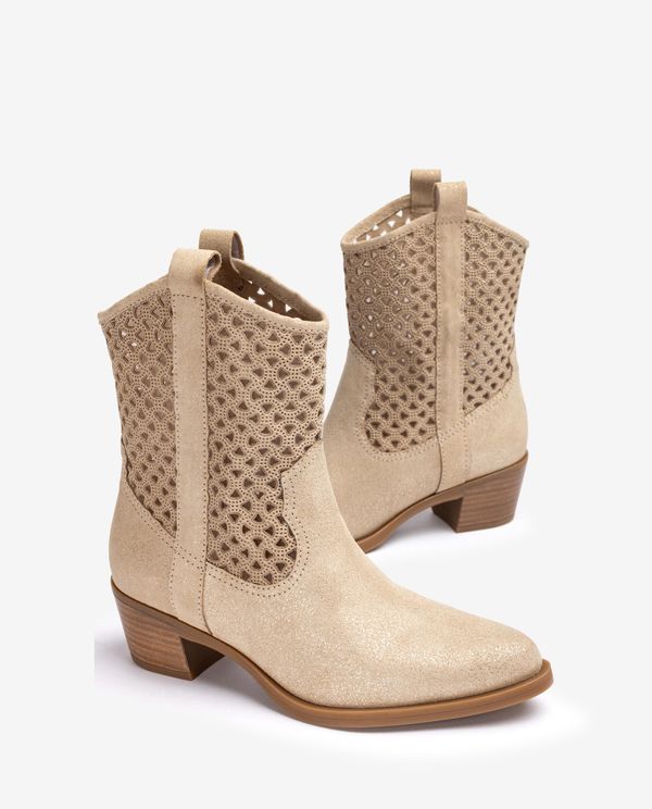 unisa Botín cowboy con picados Oferta especial