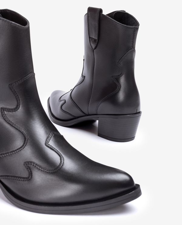 unisa Botín cowboy en contraste Rebajas baratas