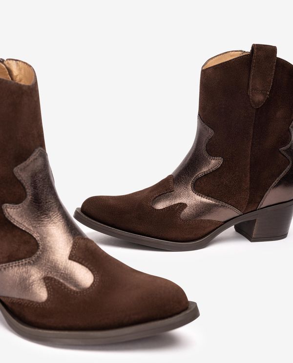 unisa Botín cowboy en contraste Oferta especial