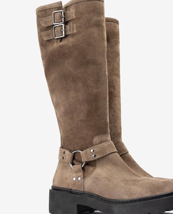 unisa Bota SuperLight motera de ante Superdescuento