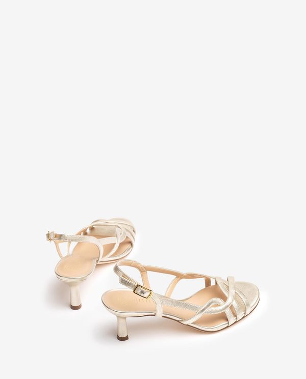 unisa Sandalia de vestir en piel metalizada Oferta exclusiva