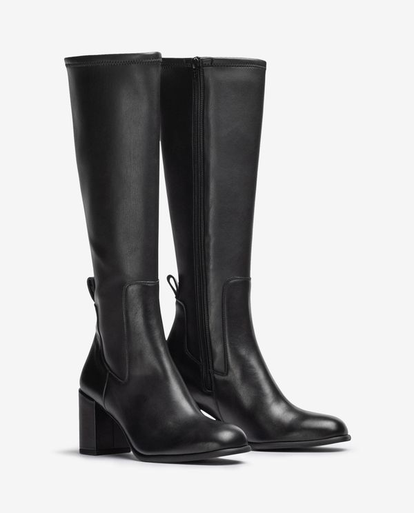 unisa Bota de caña alta con tacón ancho Precio ultrabajo