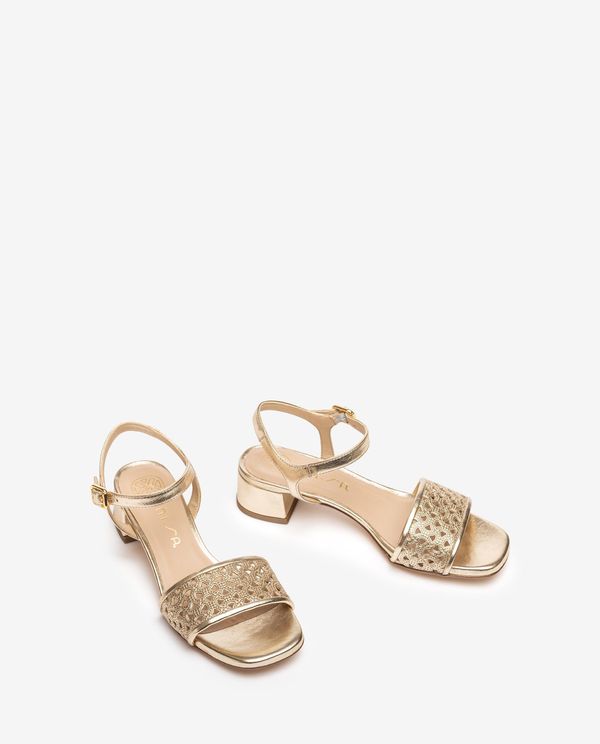 unisa Sandalia metalizada con picados Rebajas top