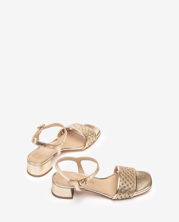 unisa Sandalia metalizada con picados Rebajas top