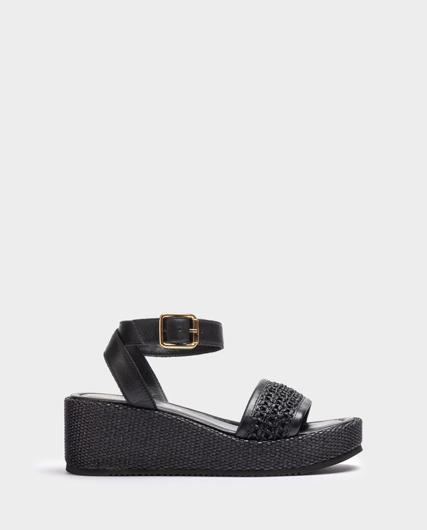 unisa Sandalia de rafia con pulsera