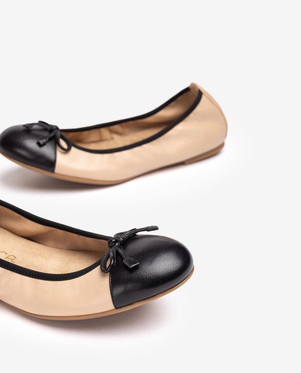 unisa Bailarina con puntera en contraste Ventas relámpago