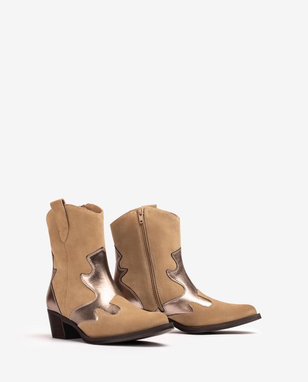 unisa Botín cowboy en contraste Rebajas de fin de temporada