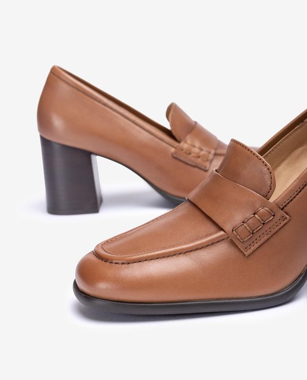 unisa Mocasín de punta cuadrada en piel Ofertas
