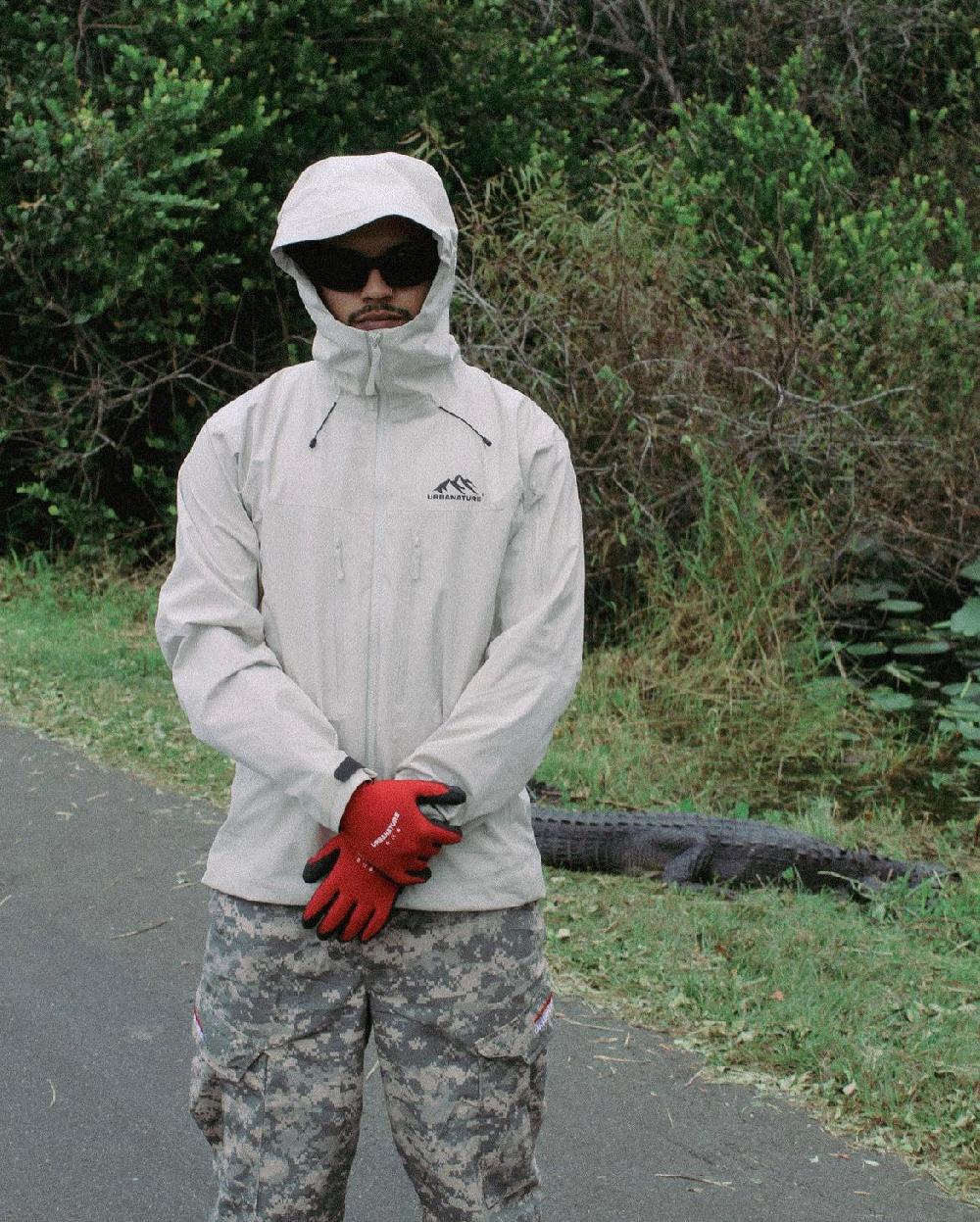 urbanature Rain Jacket V1- Bone White Rebajas top
