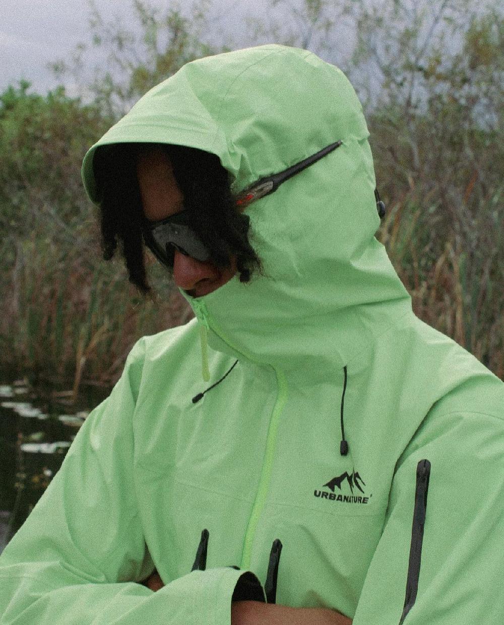urbanature Rain Jacket V1- Lime Green Oferta especial