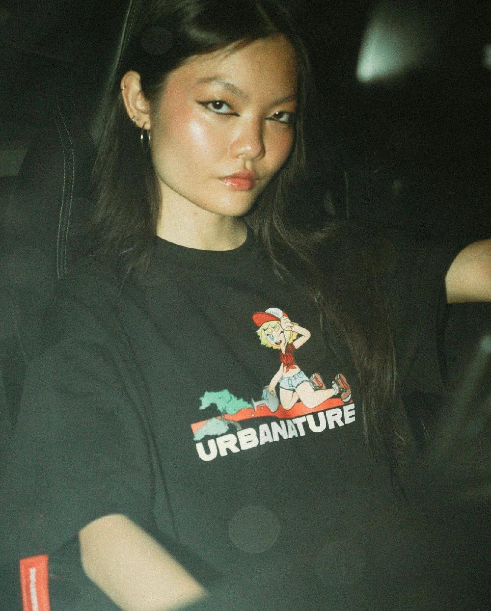 urbanature T-shirt- Black Liquidación