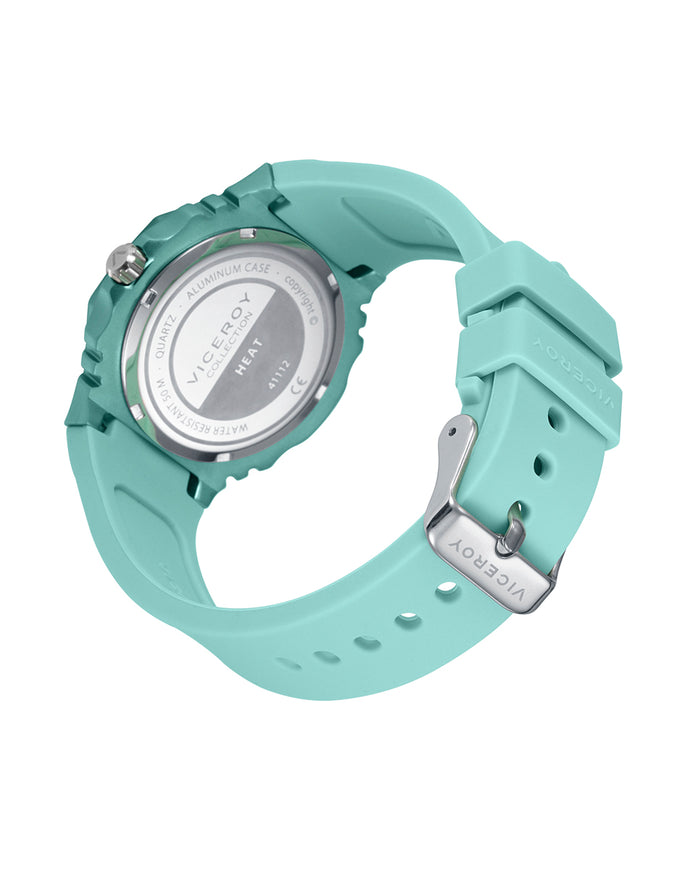 viceroy Reloj de mujer con caja de aluminio y correa de silicona con verde Rebajas online