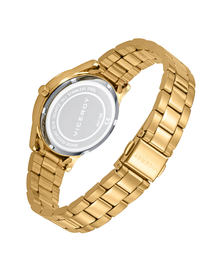 viceroy Reloj de mujer Grand con caja y brazalete de acero Ip dorado Oferta especial