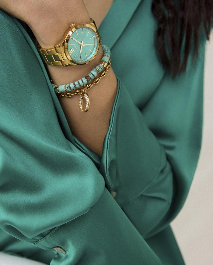 viceroy Reloj de mujer Grand con caja y brazalete de acero Ip dorado Oferta especial