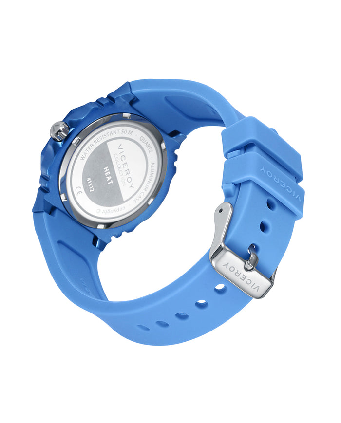 viceroy Reloj de mujer con caja de aluminio y correa de silicona azul Envío gratis