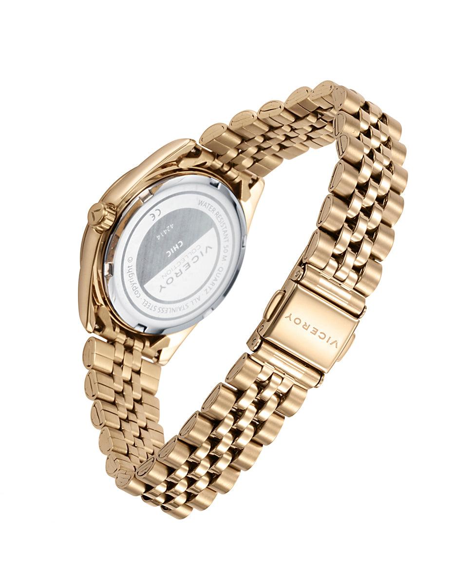 viceroy Reloj de mujer Chic de acero con esfera dorada IP dorado Últimos 2 días