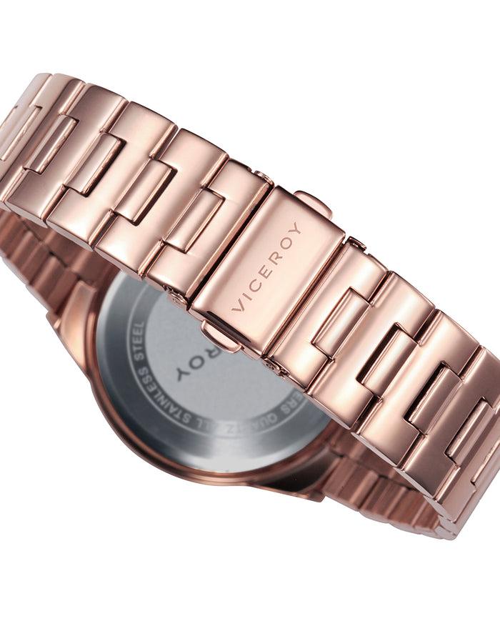 viceroy Reloj de mujer Chic multifunción de acero con IP rosa Solo queda un día