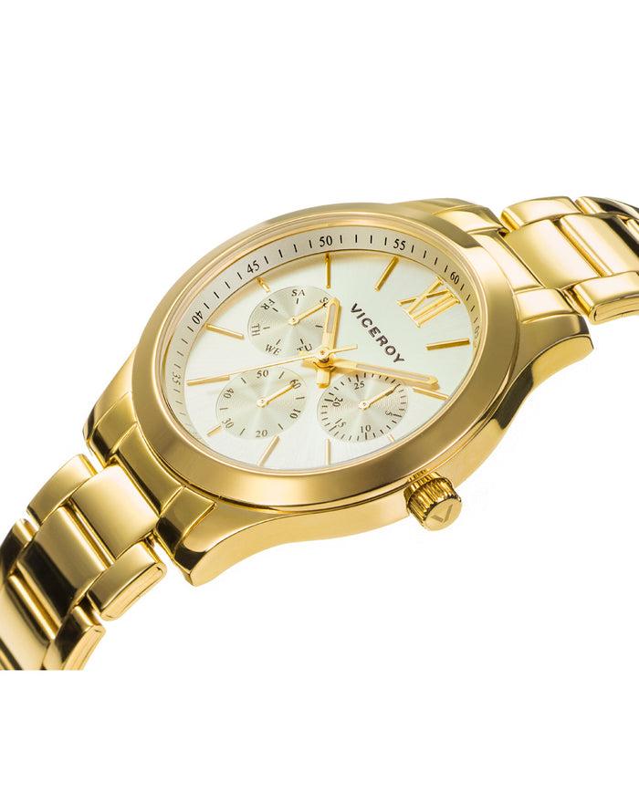 viceroy Reloj de mujer Chic multifunción de acero con IP dorado Grandes descuentos