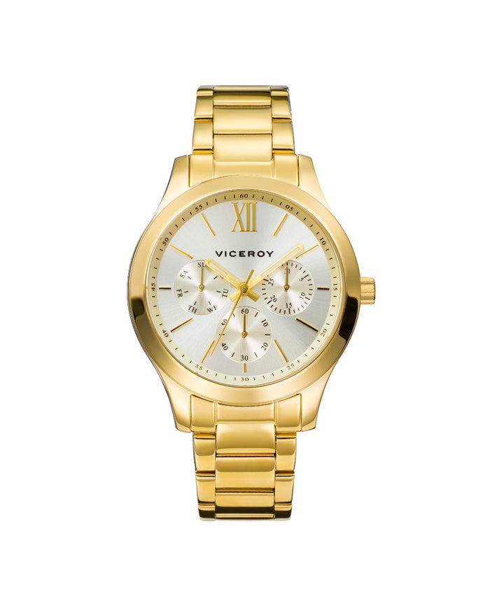 viceroy Reloj de mujer Chic multifunción de acero con IP dorado Grandes descuentos