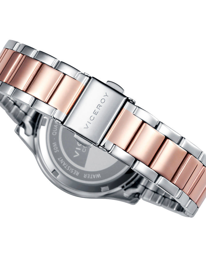 viceroy Reloj de mujer Chic multifunción de acero con IP rosa Liquidación