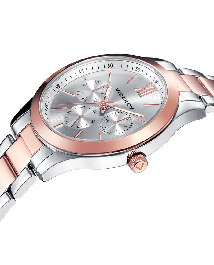 viceroy Reloj de mujer Chic multifunción de acero con IP rosa Liquidación