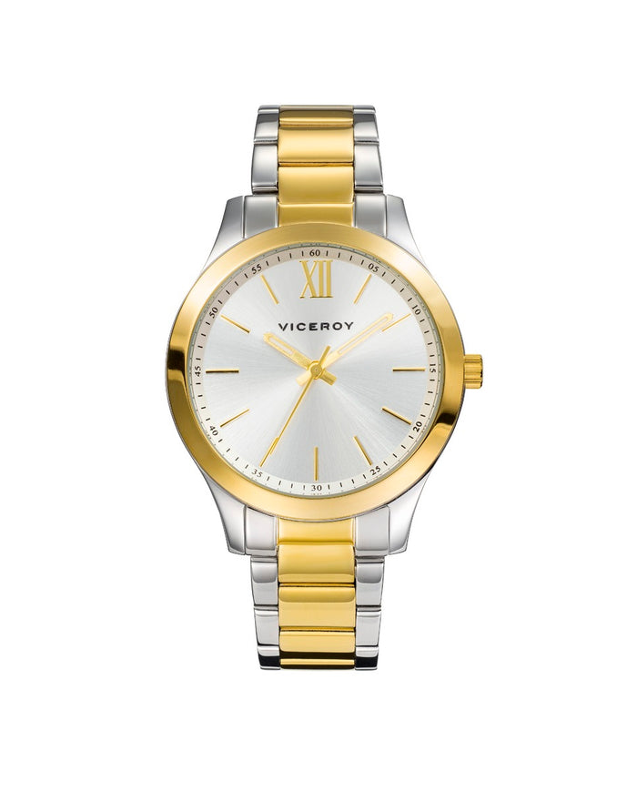 viceroy Reloj de Mujer Viceroy Chic tres agujas de acero bitono con IP dorado y brazalete Descuento