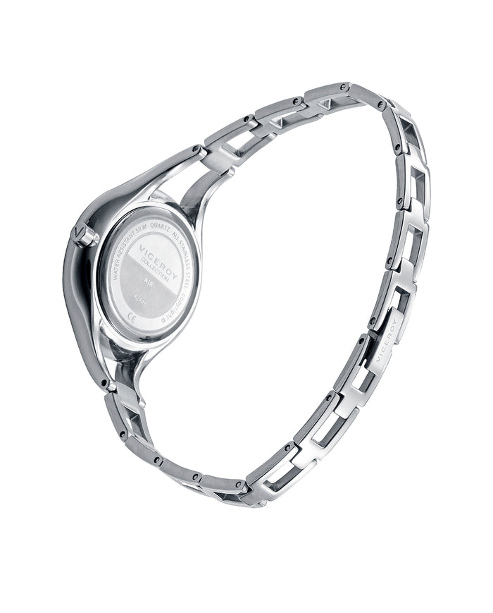 viceroy Reloj caja de acero Ip rosa 5 atm y brazalete de acero con movimiento cuarzo Mejor oferta