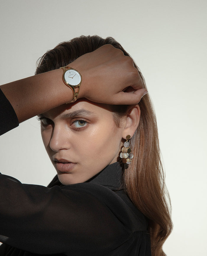 viceroy Reloj caja de acero Ip dorado 5 atm y brazalete Ip dorado con movimiento cuarzo Rebajas top