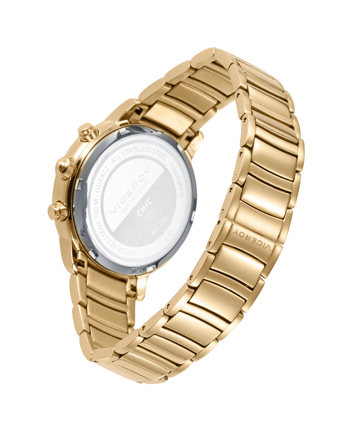 viceroy Reloj de Mujer multifunción de acero con terminación en Ip dorado Últimos 2 días