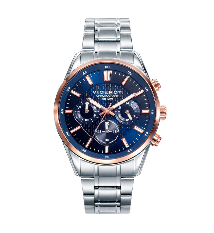 viceroy Reloj de hombre Magnum de acero con IP rosa y cronógrafo En oferta