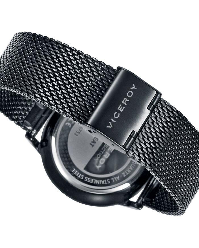 viceroy Reloj de hombre Beat multifunción de acero con IP negra Descuentos del mes