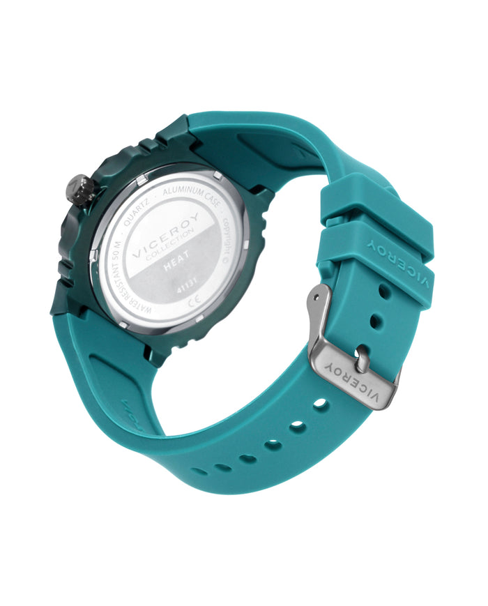 viceroy Reloj de hombre con caja de aluminio y correa de silicona verde oscuro En línea