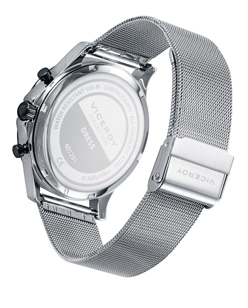 viceroy Reloj de hombre Dress con caja y malla milanesa de acero en IP gris Ofertas