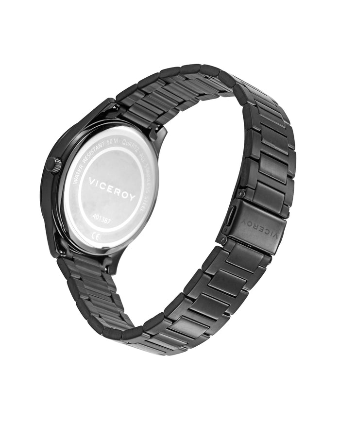 viceroy Reloj con correa y esfera en acero negro con cronógrafo Gran oferta