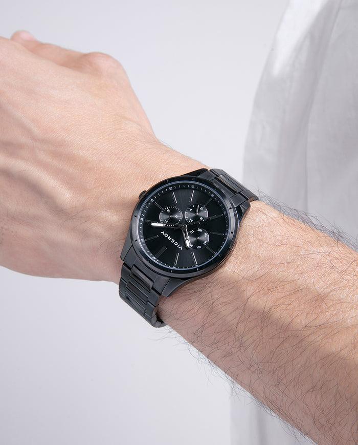 viceroy Reloj con correa y esfera en acero negro con cronógrafo Gran oferta