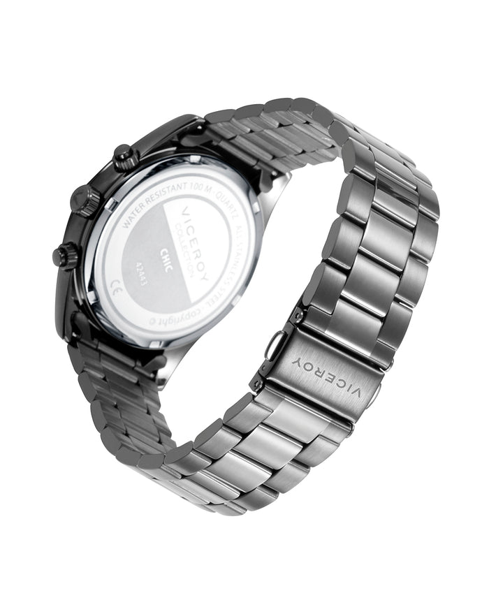 viceroy Reloj de hombre Chic con caja y brazalete de acero Ip gris Tienda