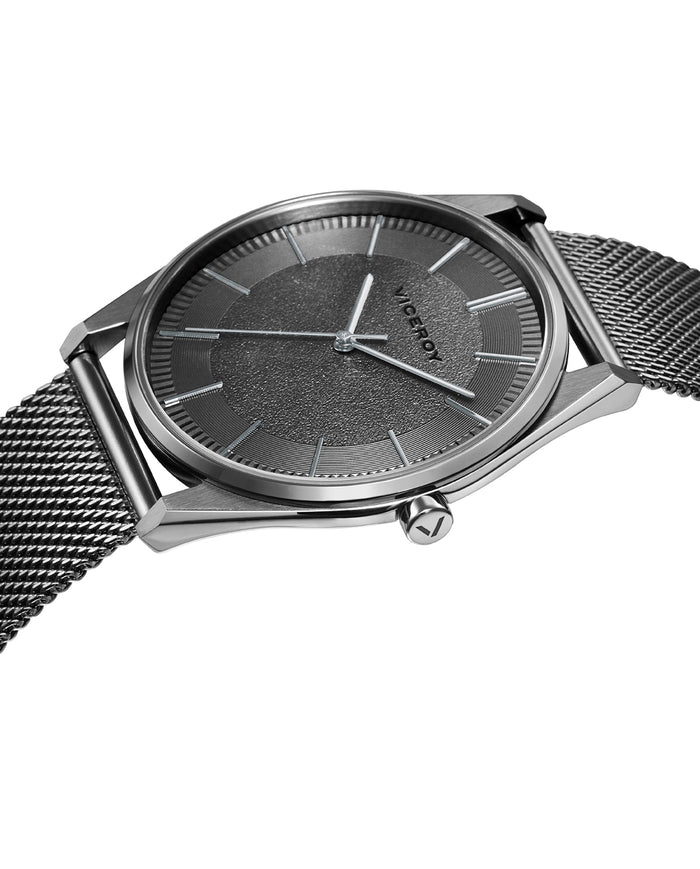 viceroy Reloj de hombre Dress 3 agujas de acero IP gris y malla milanesa Rebajas online