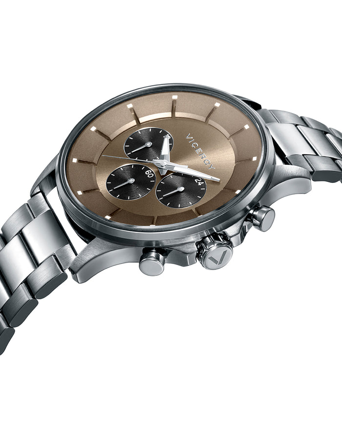 viceroy Reloj de hombre Beat multifunción de acero IP gris Liquidación