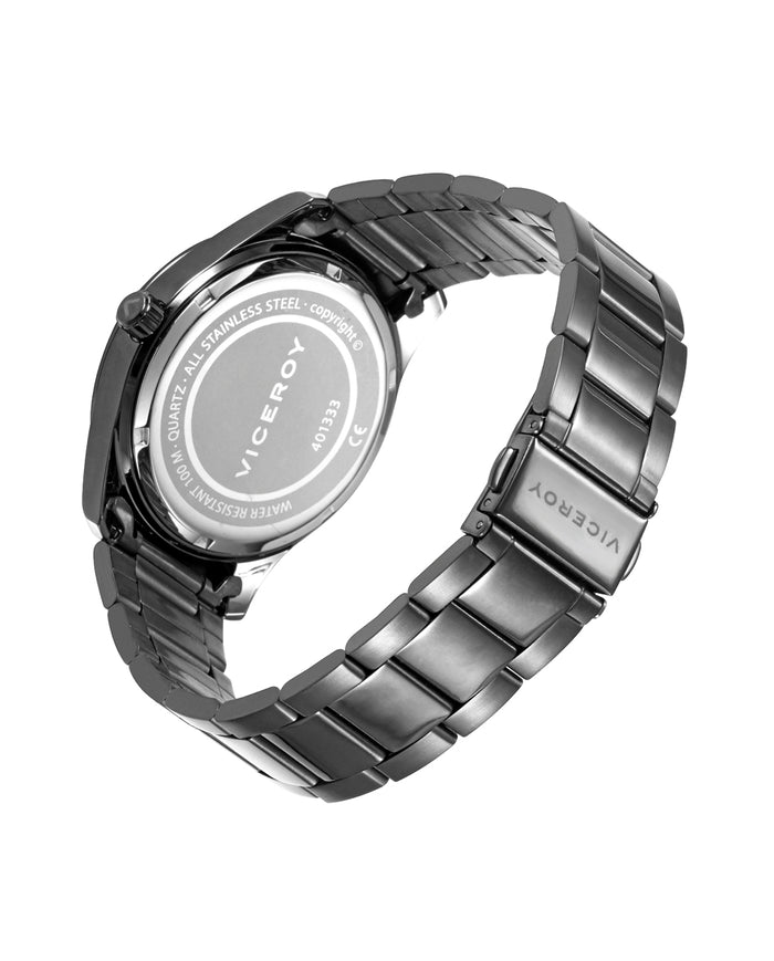 viceroy Reloj de Hombre Magnum con caja y brazalete de acero en Ip gris Libre de impuestos