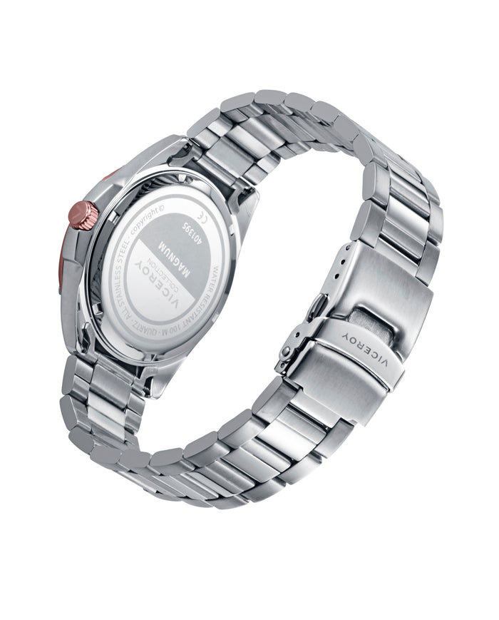 viceroy Pack reloj con pulsera caja bicolor acero e Ip rosa 10 atm y brazalete de acero con movimiento cuarzo Última moda