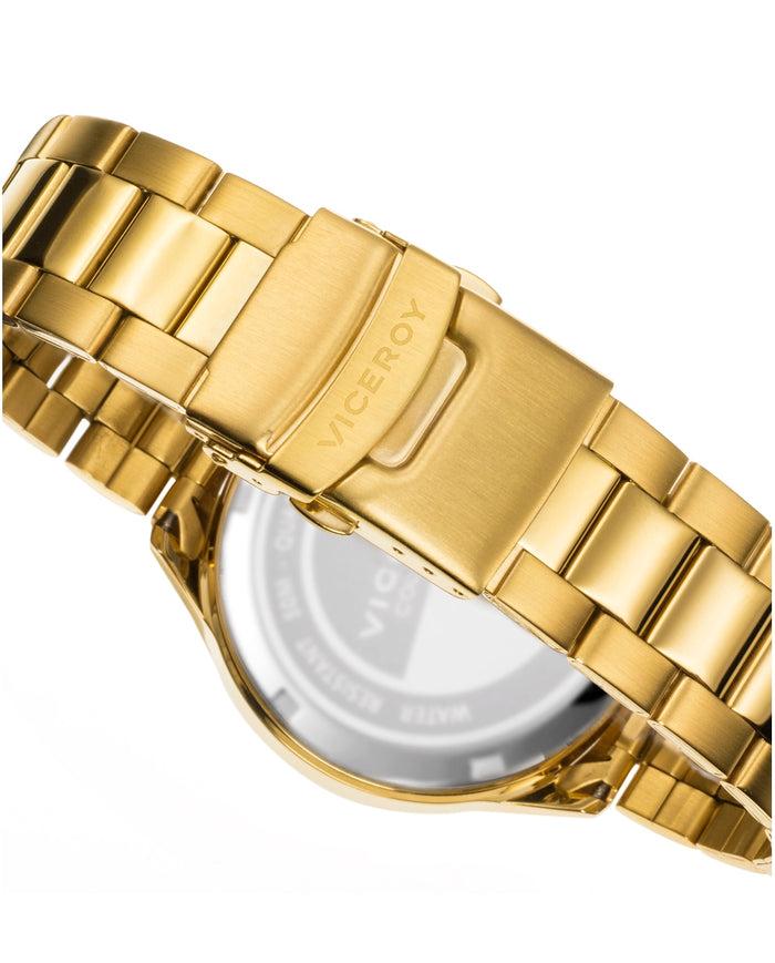 viceroy Reloj de hombre Heat de acero IP dorado con cronógrafo Rebajas de fin de temporada