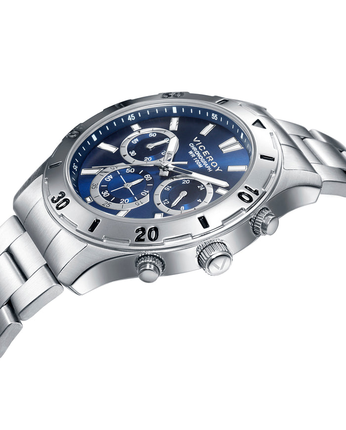 viceroy Reloj de hombre Heat de acero con cronógrafo Devoluciones gratuitas