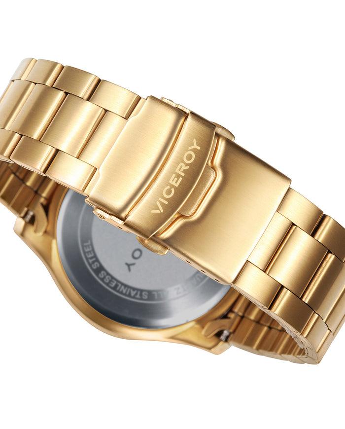 viceroy Reloj de hombre Heat de acero IP dorado y cronógrafo 2025