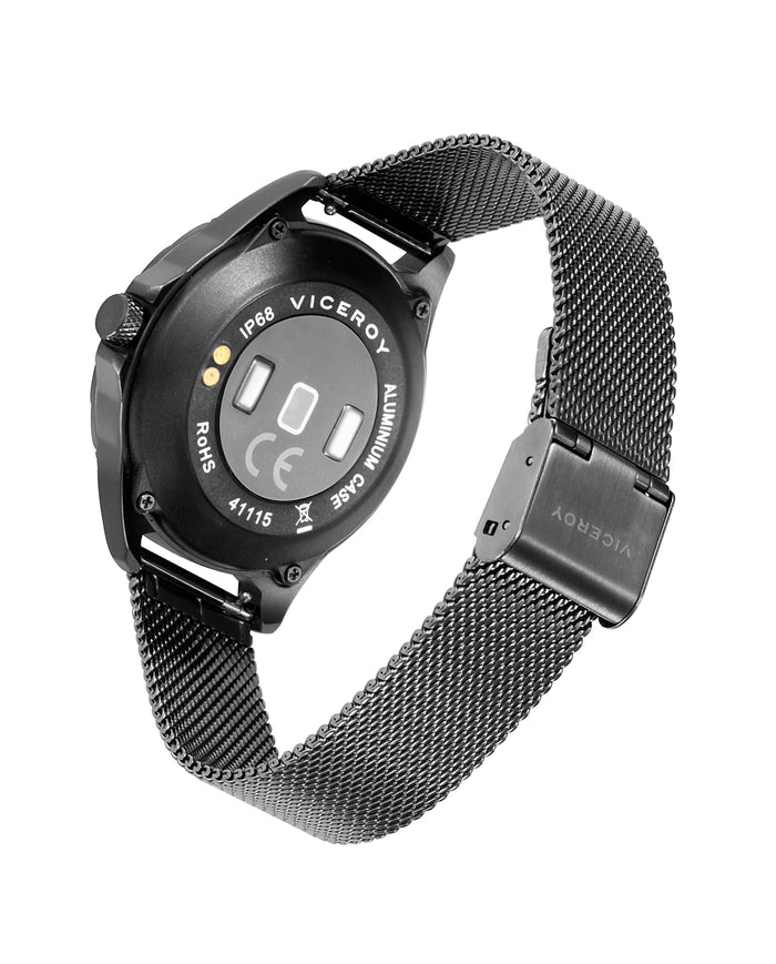viceroy Smartwatch infantil Smartpro con malla milanesa Ip gris y correa adicional de silicona negra En oferta