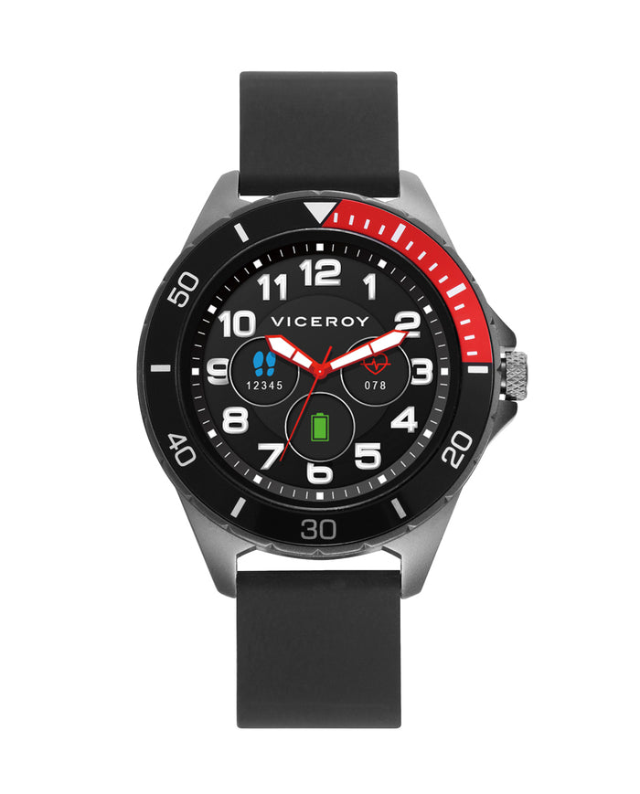 viceroy Smartwatch infantil Smartpro con malla milanesa Ip gris y correa adicional de silicona negra En oferta