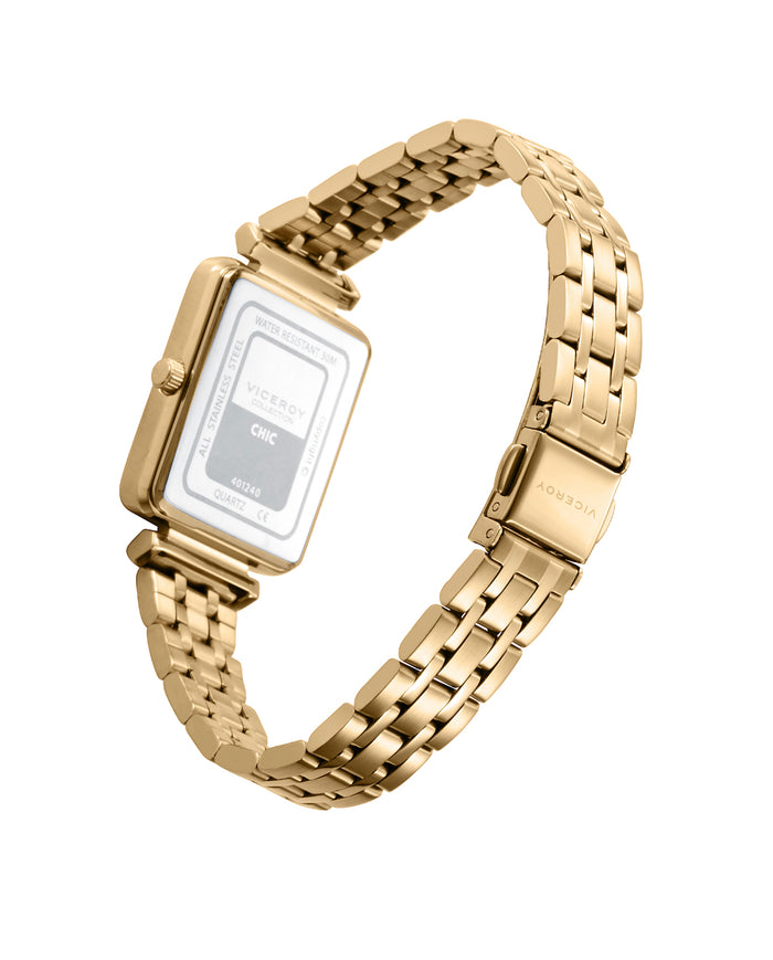 viceroy Reloj caja de acero Ip dorado y brazalete de acero Ip dorado con movimiento cuarzo Tienda